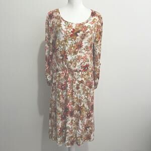 Yellowberry Women’s Size XL Dress Boho Floral Cottagecore Fairy Stretchy Peasant